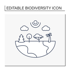 Species Diversity Line Icon