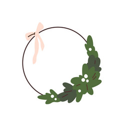 Christmas Naked Wreath Xmas Holiday Circle