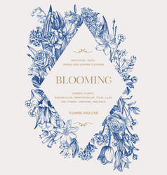 Floral Wedding Invitation Spring And Summer