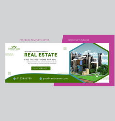 Real Estate Marketing Facebook Cover Page Template