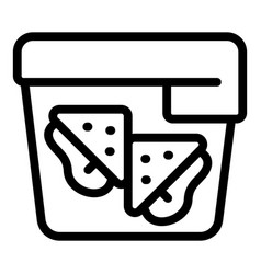 Sandwich Box Icon Outline Container Food