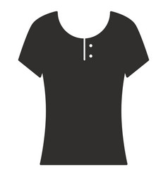 Scoop Henley T Shirt Flat Icon