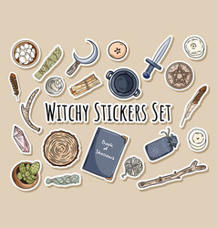 Witchy Stickers Set Collection Wiccan