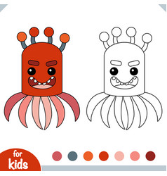 Coloring Book Cute Bacteria And Virus Character