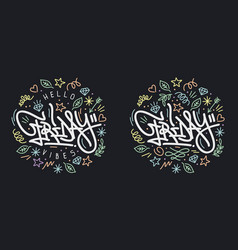 Hand Sketched Hello Friday Vibes Typography