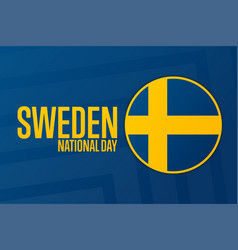 Sweden National Day June 6 Holiday Concept