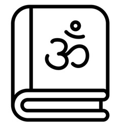 Hindu Book Outline Icon Hindu Festival Hindu