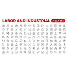 Labor And Industrial Icon Set