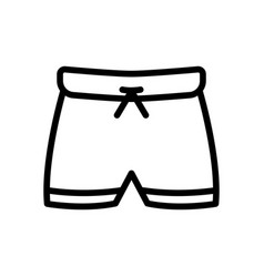 Mens Swim Trunks Icon Swimming Sport Line Icon