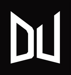 Du Logo Monogram Design Template