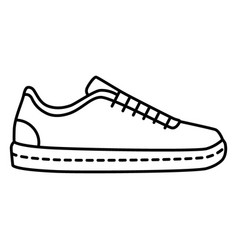 Low-top Sneaker Side View Stroke