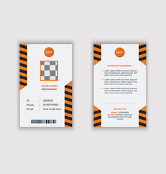 Modern Office Id Card Design