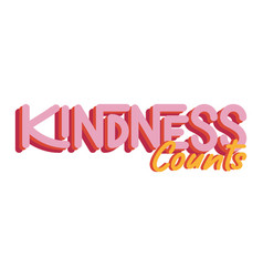 Kindness Counts Lettering