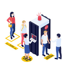 Medical Testing Isometric Concept