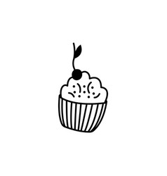 Cupcake Doodle Linear