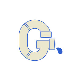 Letter G Of The Latin Alphabet Stylized For Repair