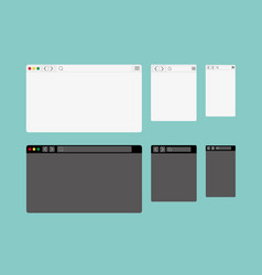 Web Browser Window Mockup