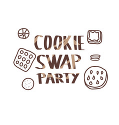 Cookie Swap Lettering Concept Design