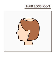 Hair Loss Color Icon