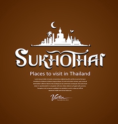 Sukhothai Province Message Text Design