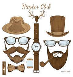 Vintage Hipster Club Accessories