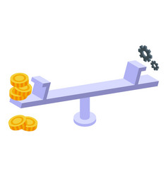 Balance Bar Lobbyist Icon Isometric Pr