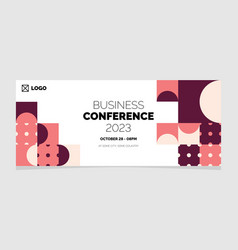 Business Conference 2023 Geometric Banner Design