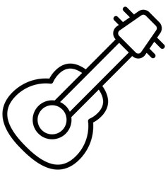 Guitar Outline Icon Hindu Festival Hindu