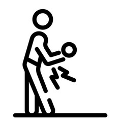 Knee Sport Injury Icon Outline Style