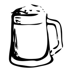 Tankard Stein Mug Beer Glass Hand Drawn Ink Style