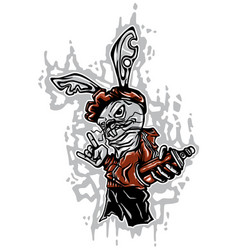 Cartoon Rabbit Hip Hop Graffiti