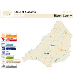 Detailed Infographic And Map Of Blount County