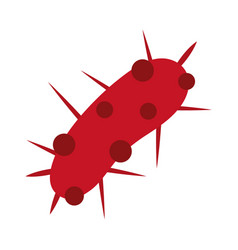 E Coli Bacteria Icon Flat Style