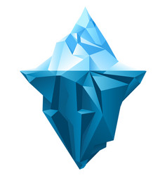 Iceberg Icon Low Poly Ice Mountain Logo