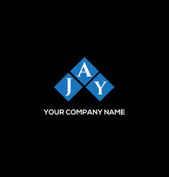 Jay Letter Logo Design On Black Background