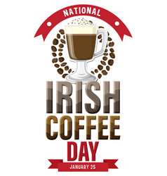 National Irish Coffee Day Banner Design