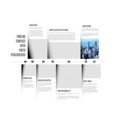 Simple Infographic Timeline Template With Photo