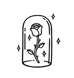 Forever Rose Doodle Tattoo Design