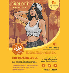 Travel Agency Advertising Flyer Colorful