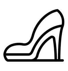 Dress Elegant High Heels Icon Outline