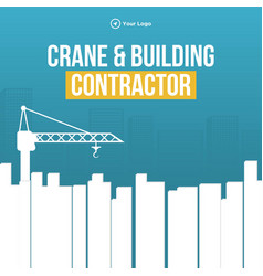 Crane And Building Contractor Banner Design