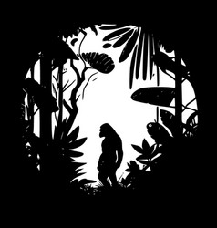 Jungle - Minimalist And Simple Silhouette