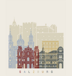 Salzburg Skyline Poster