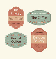 Vintage Label Design Set