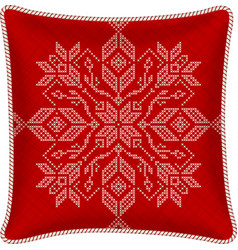 Christmas Embroidered Pillow