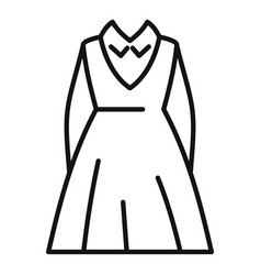 Old Uniform Icon Outline Fashion Student