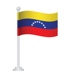 Venezuela Flag National Flag On Pole