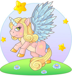 Cute Cartoon Pony Unicorn