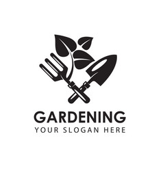 Emblem With Garden Tools