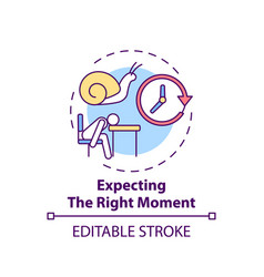 Right Moment Expecting Concept Icon